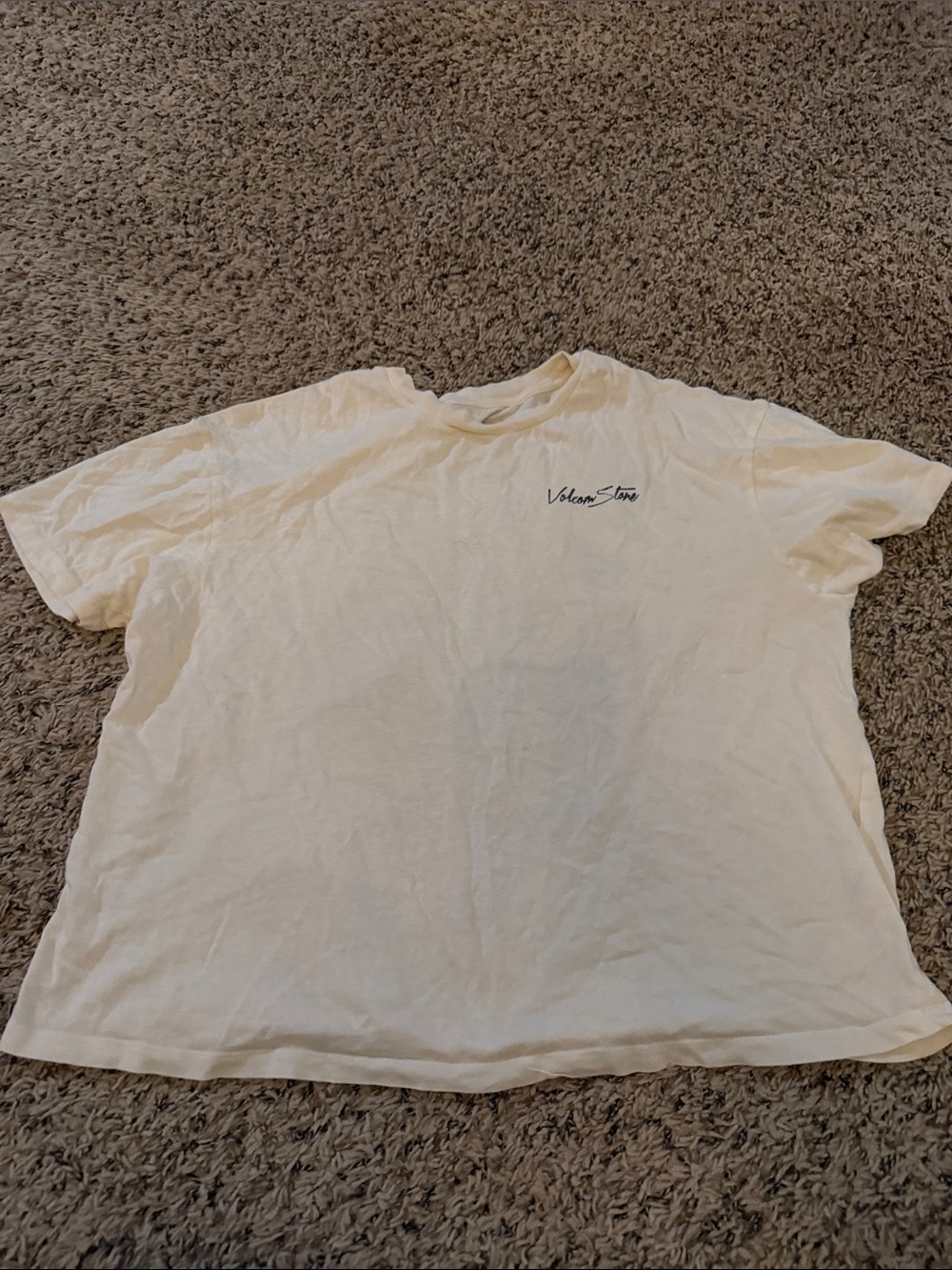 Volcom Cream Short Sleeve women's Logo Tee